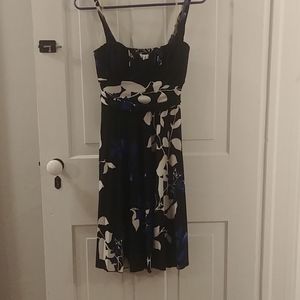 Black Blue and White dress